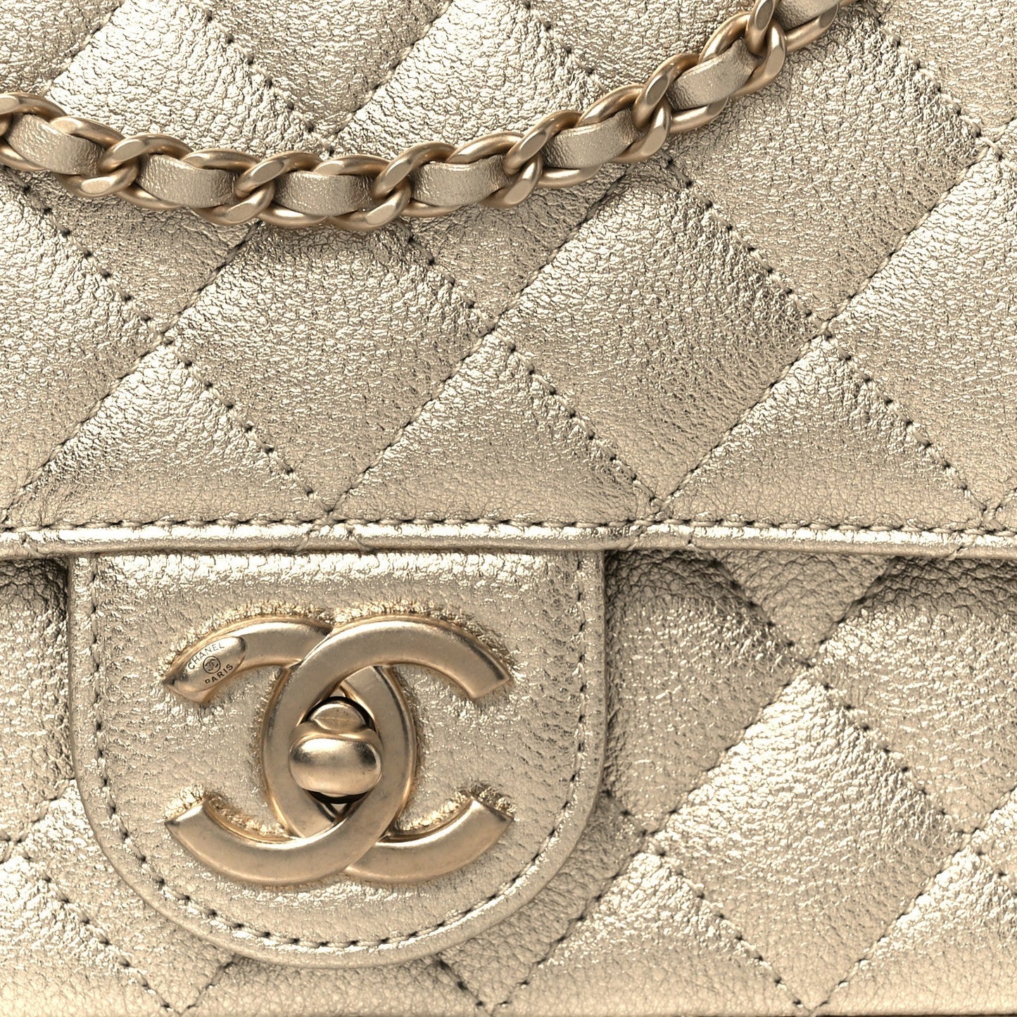 Chanel Quilted Caviar Mini Rectangular Single Flap Bag - GHW / Gold