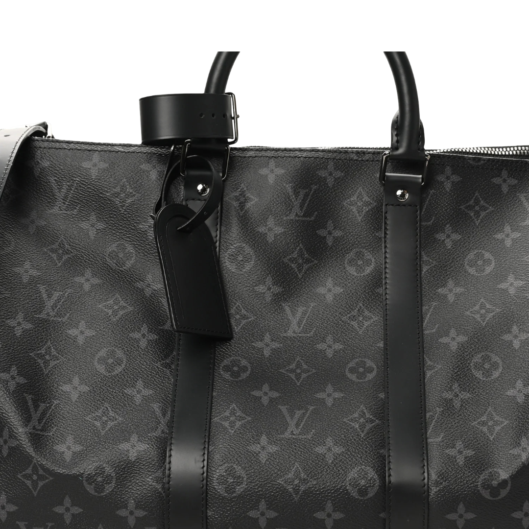 Louis Vuitton Monogram Eclipse Keepall Bandouliere 55 - SHW/ Black