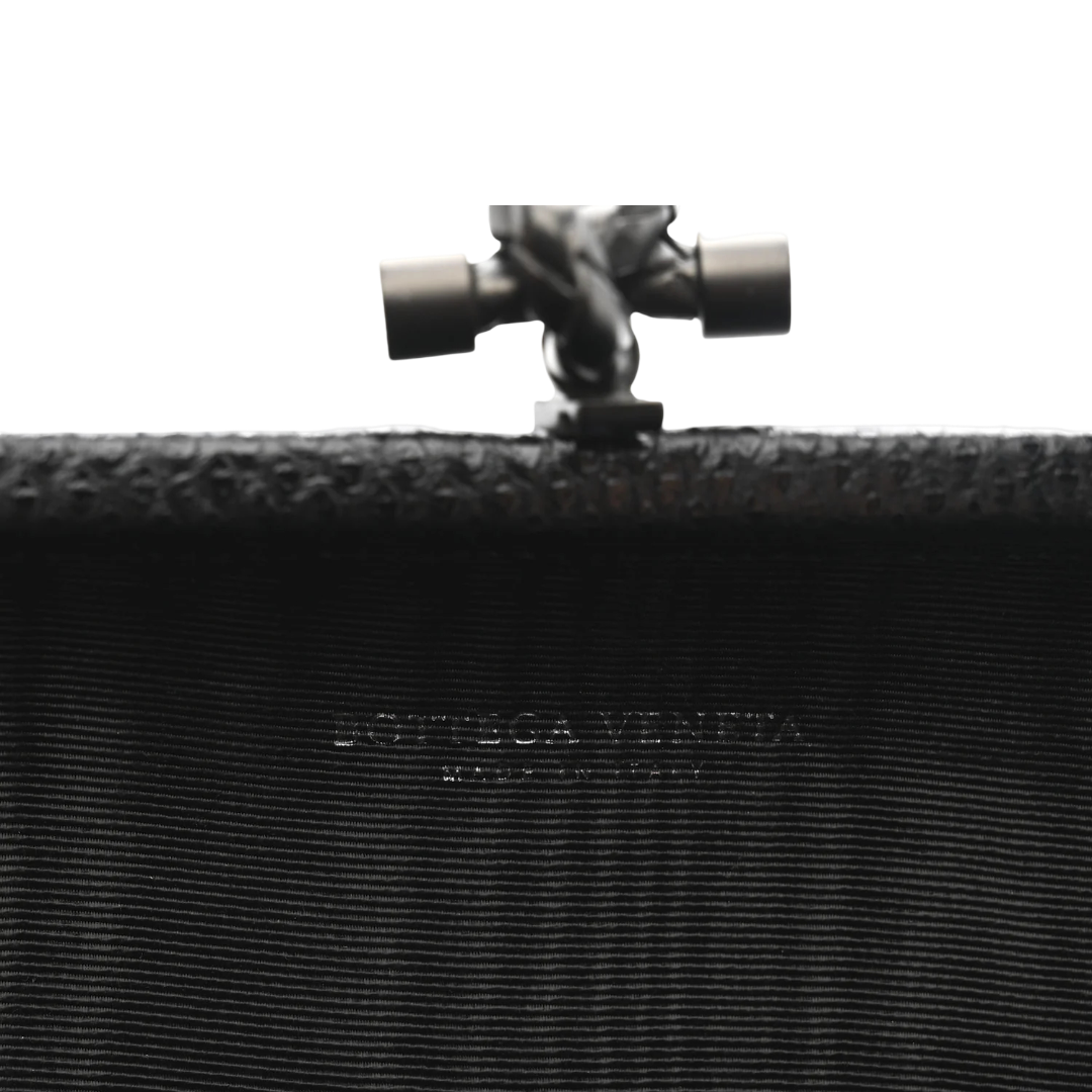 Bottega Veneta Satin Ayers Intreccio Impero Stretch Knot Clutch - Black