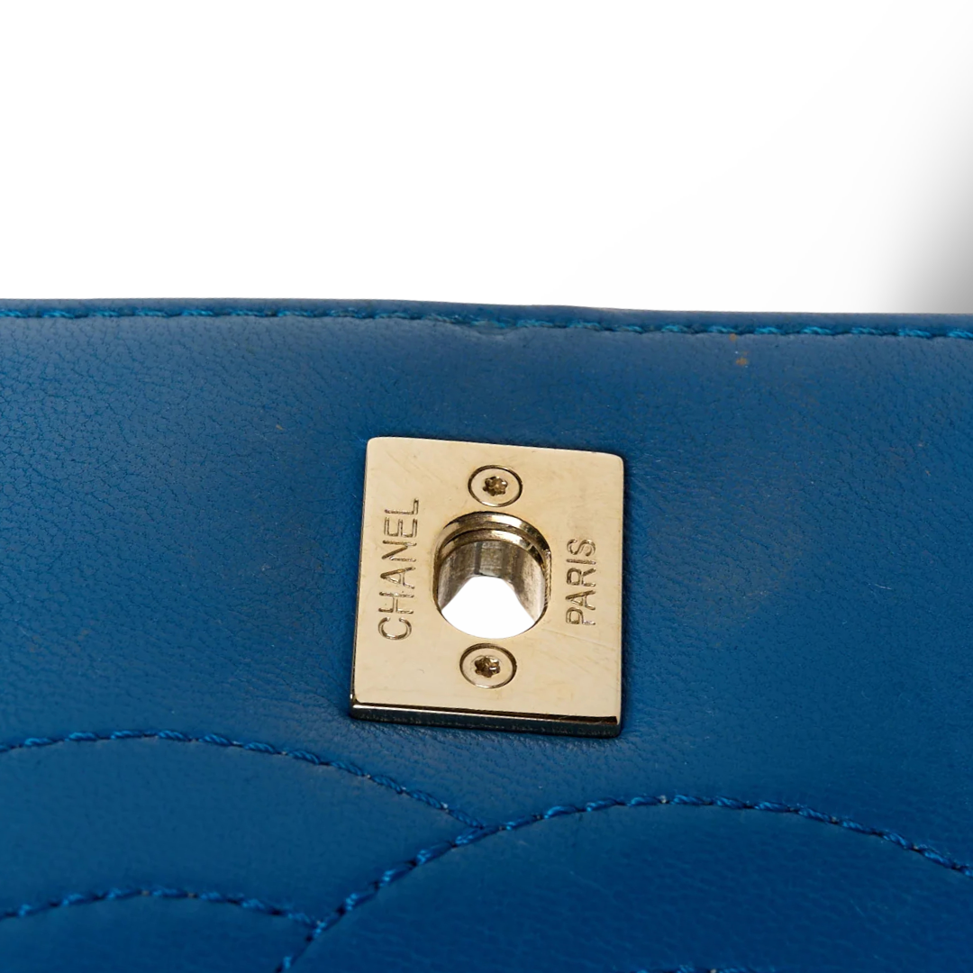 Chanel Quilted Lambskin Medium Trendy Bag - GHW / Blue