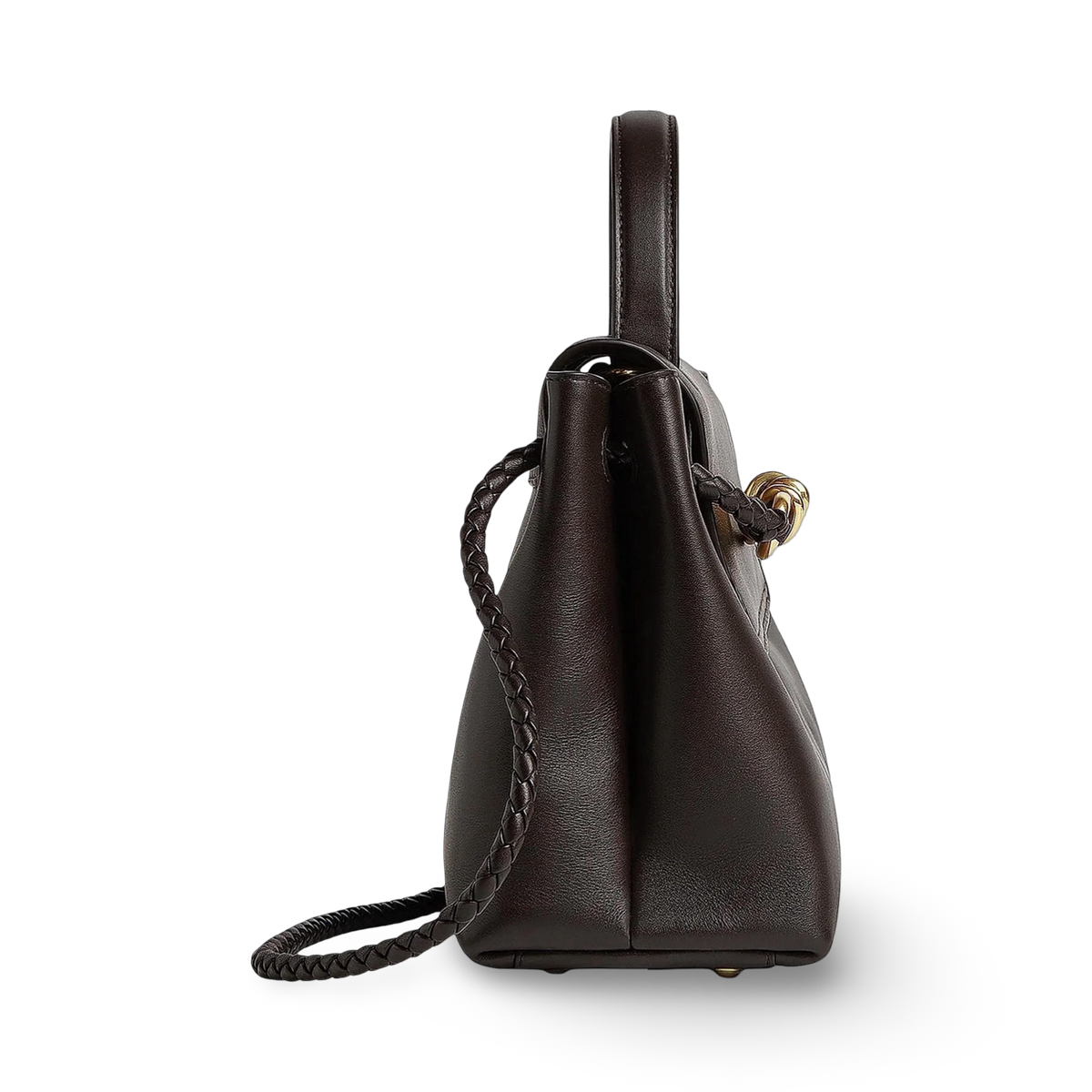 Bottega Veneta Ciao Ciao Small Leather Top Handle Bag - GHW / Brown