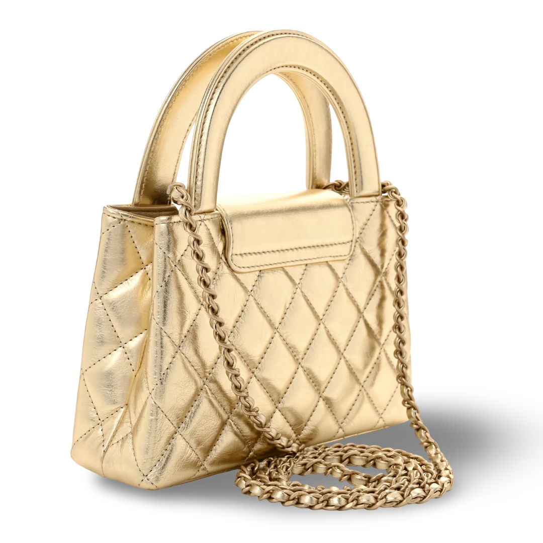 Chanel Quilted Shinny Calfskin 25C Small Kelly Bag - GHW / Gold