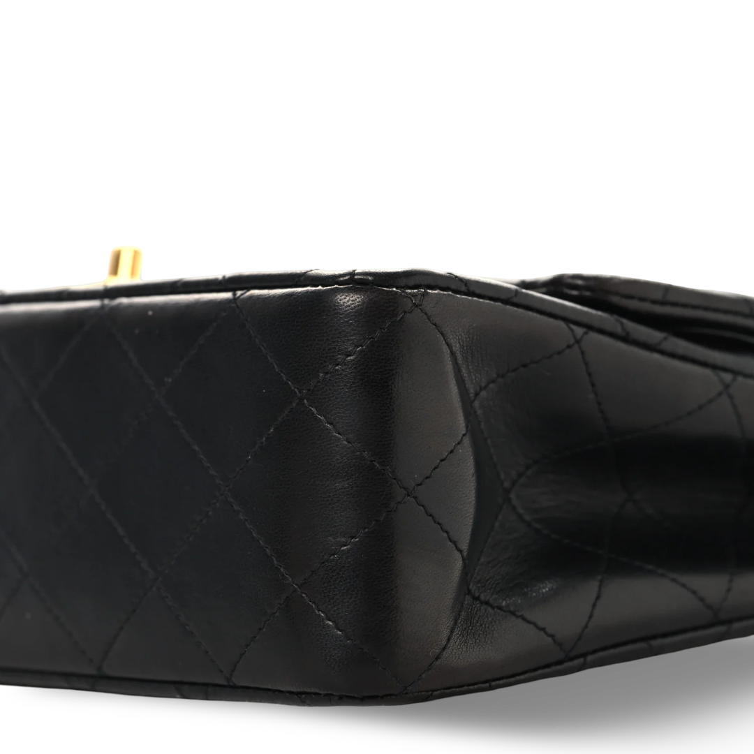 Chanel Vintage Quilted Lambskin Medium Double Flap - GHW/ Black