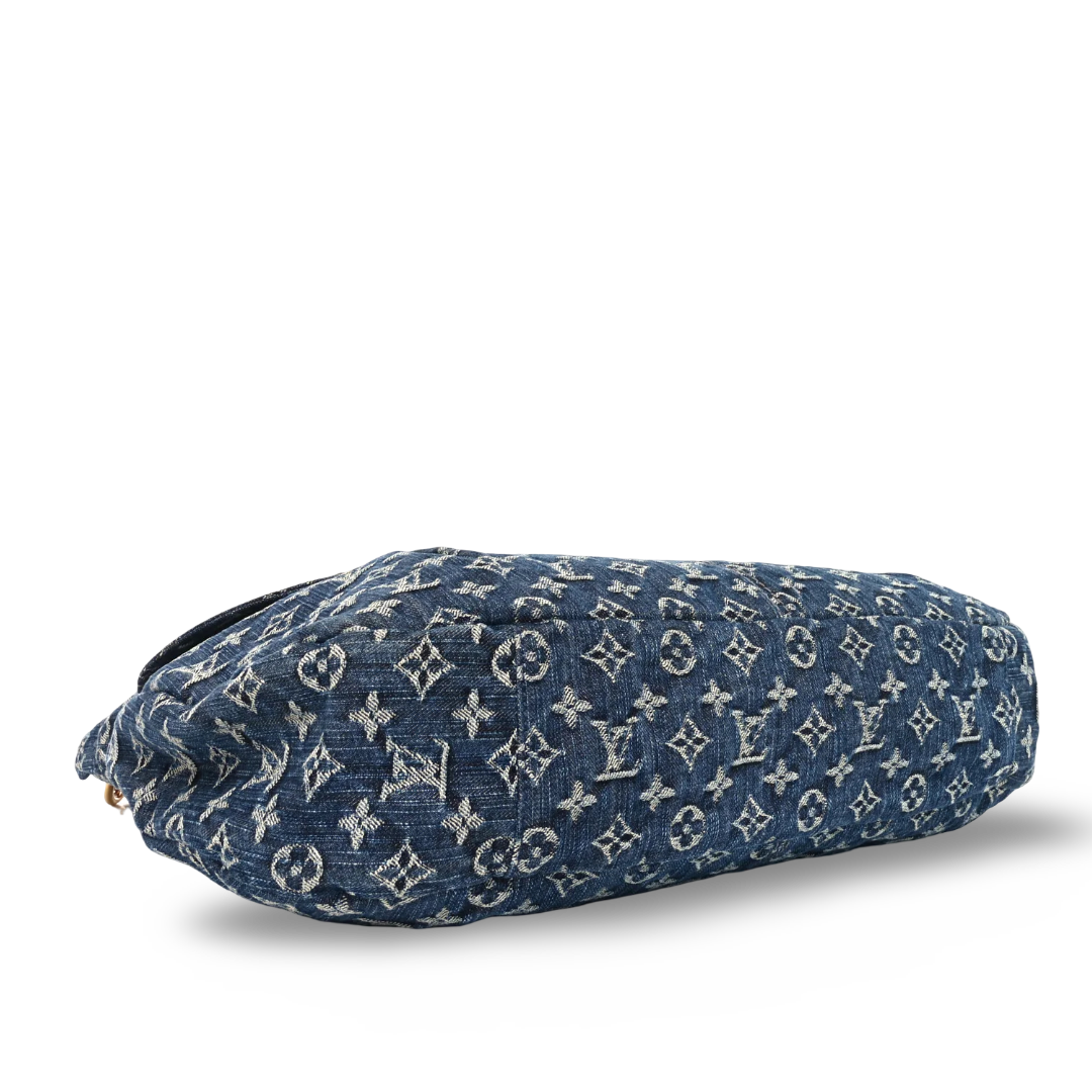 Louis Vuitton Denim GM Daily Gris Bag - GHW/ Blue