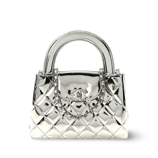 Chanel Quilted Patent Small Kelly Bag - SHW / Sliver