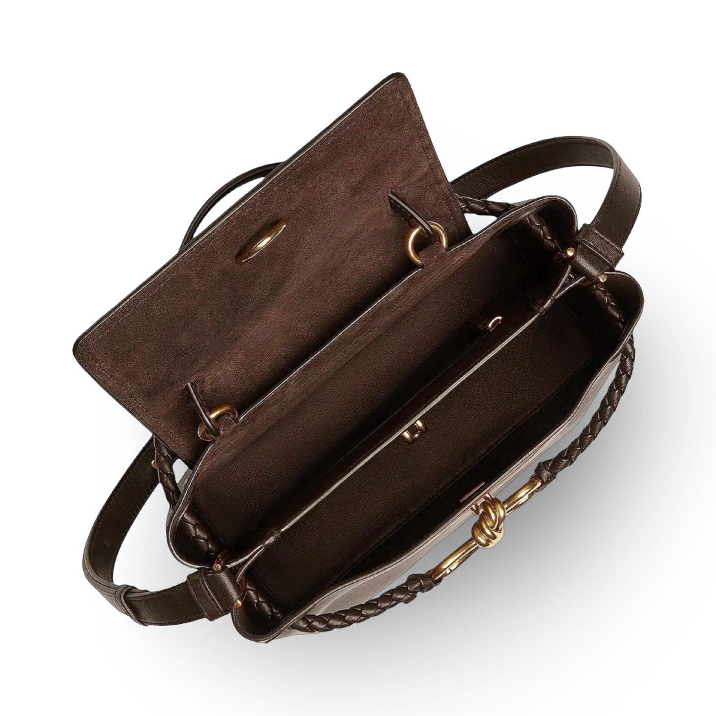 Bottega Veneta Ciao Ciao Small Leather Top Handle Bag - GHW / Brown