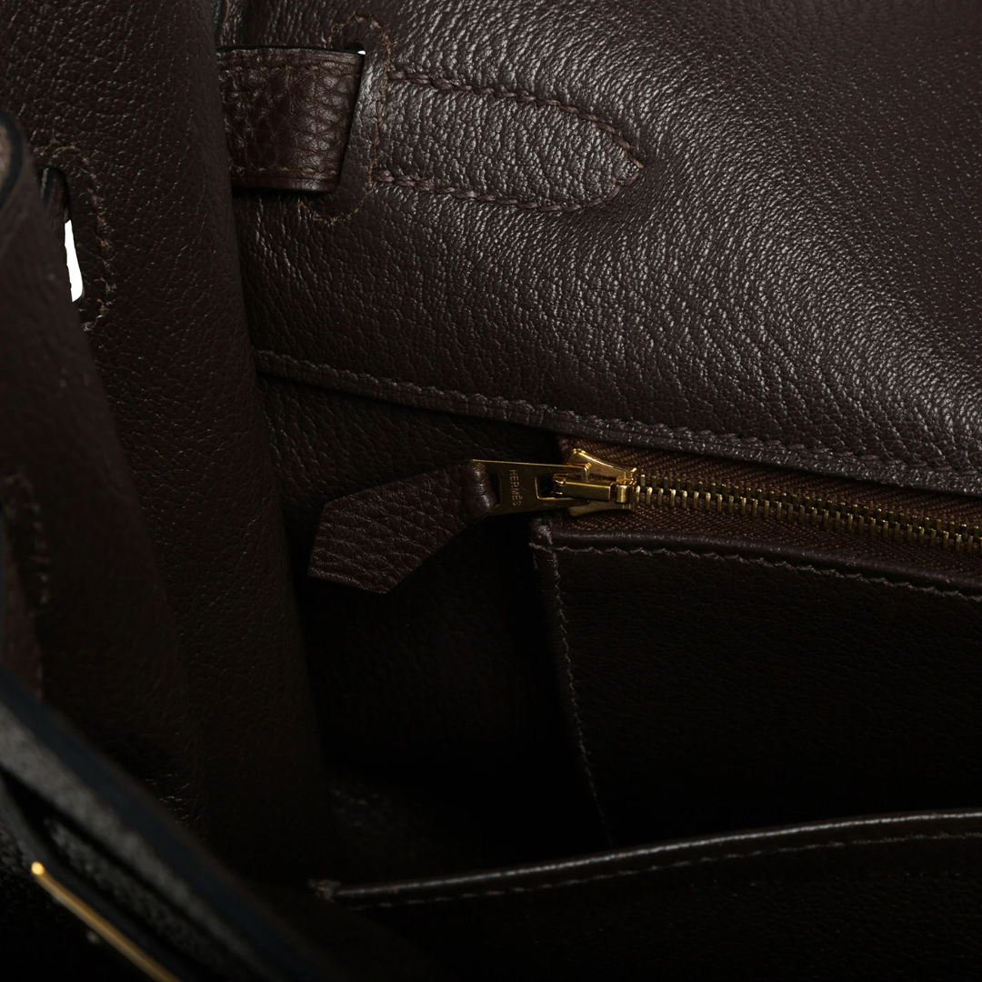 Hermes Togo Birkin 35 Bag - GHW / Havane