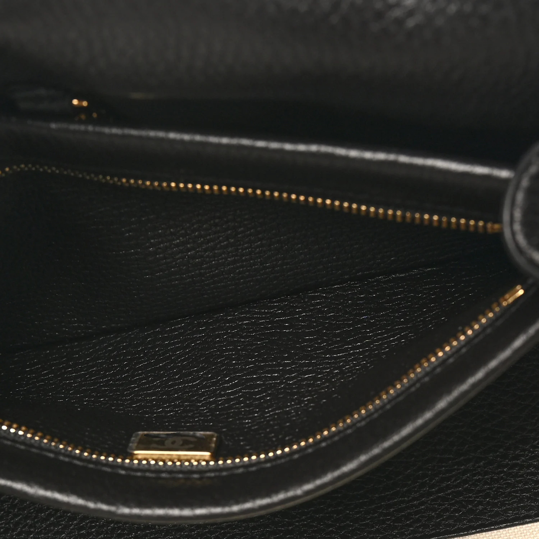 Chanel Quitled Caviar 26S Shoulder Tote - GHW/ Black