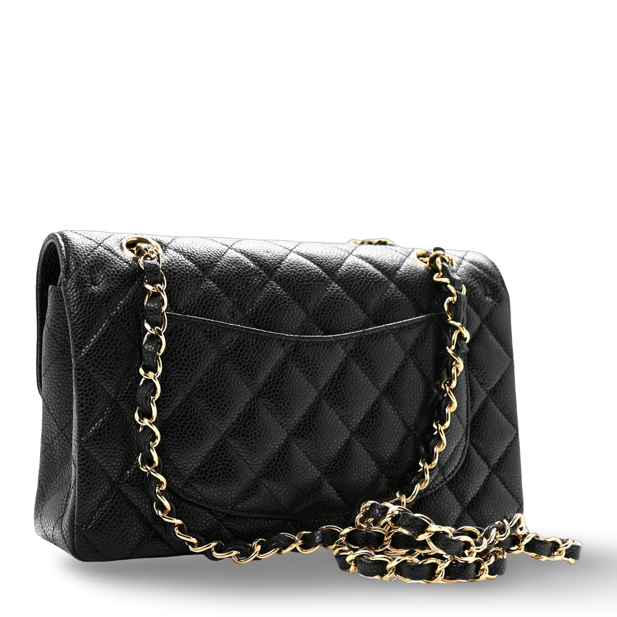 Chanel Quilted Caviar Small Double Flap - GHW/ Black
