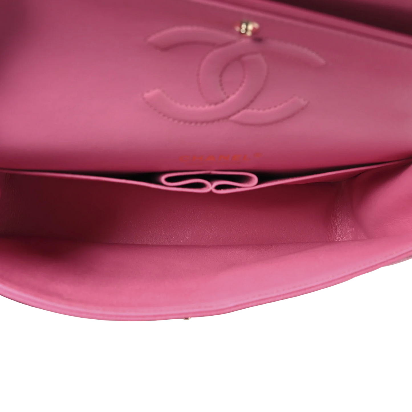 Chanel Quilted Caviar Medium Double Flap - GHW / Pink