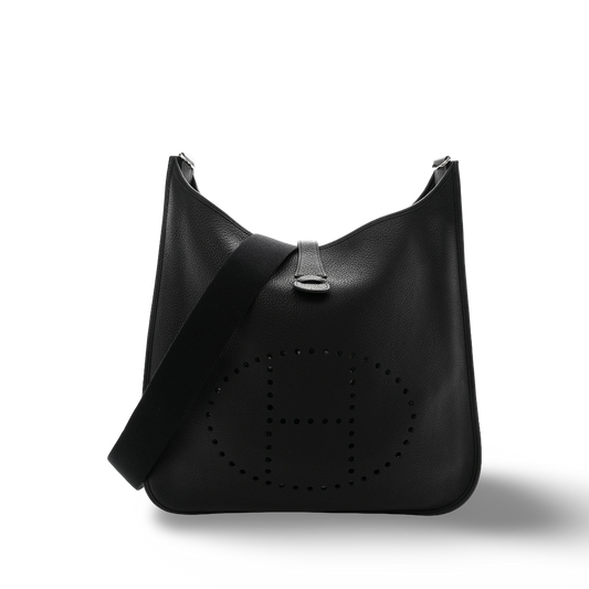 Hermes Taurillon Clemence Evelyne II GM - SHW / Black