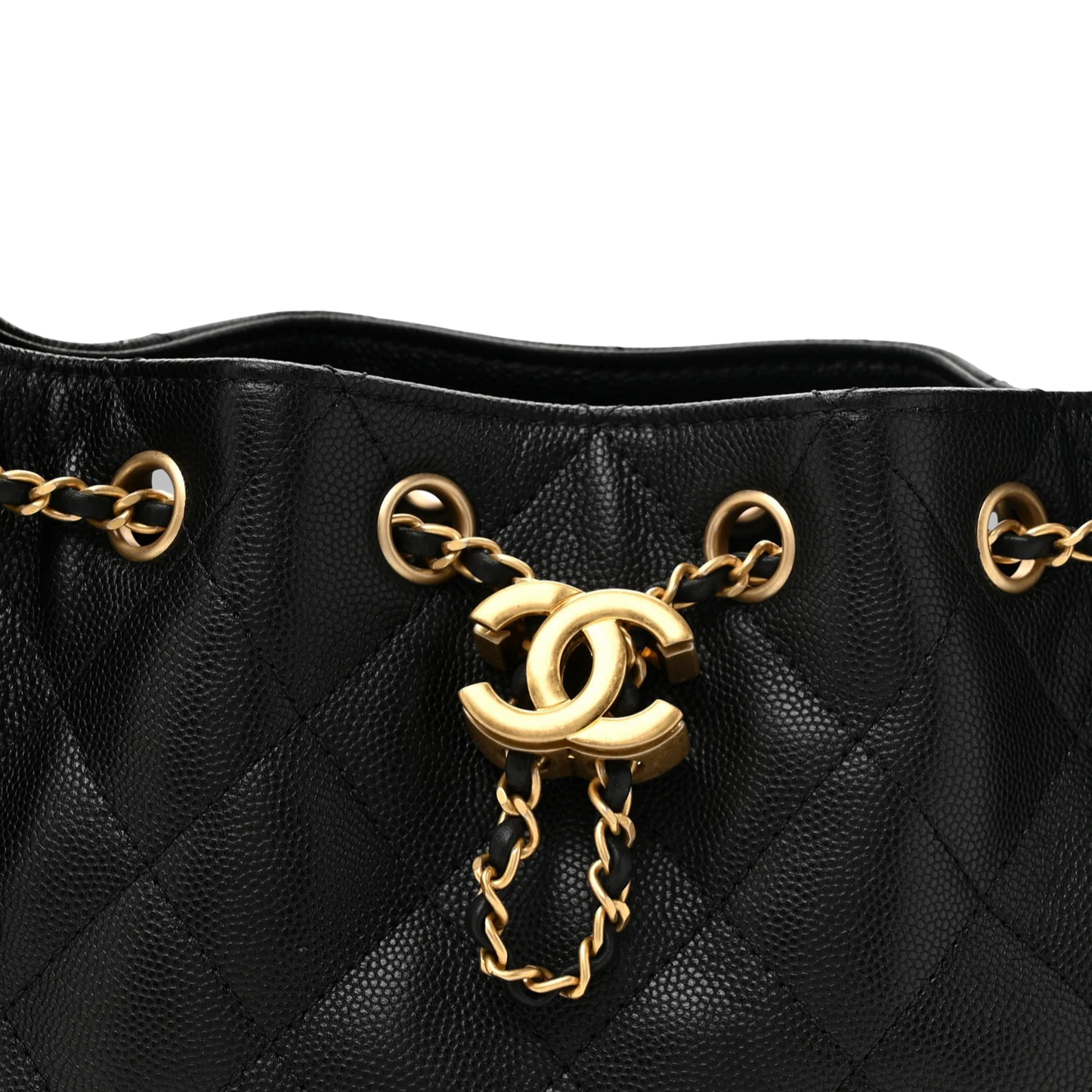 Chanel Quilted Caviar Mini 25bag - GHW/ Black