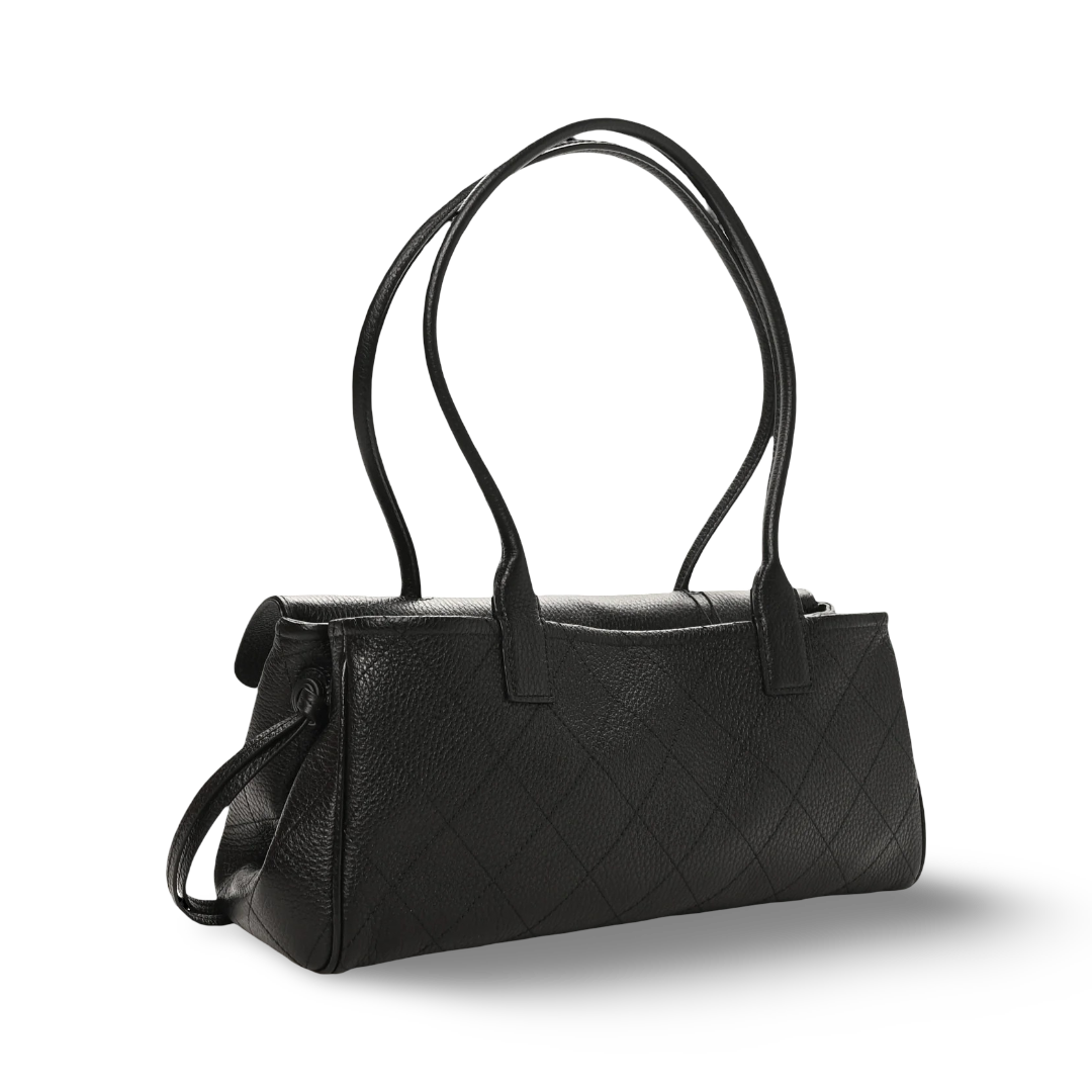 Chanel Quitled Caviar 26S Shoulder Tote - GHW/ Black