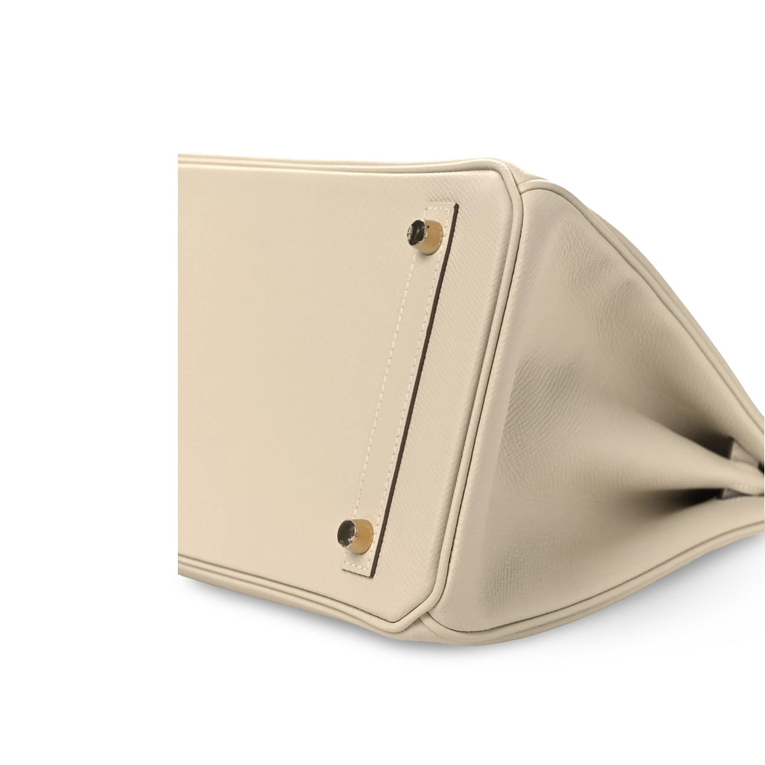 Hermes Epsom Birkin 30 Bag - GHW / White
