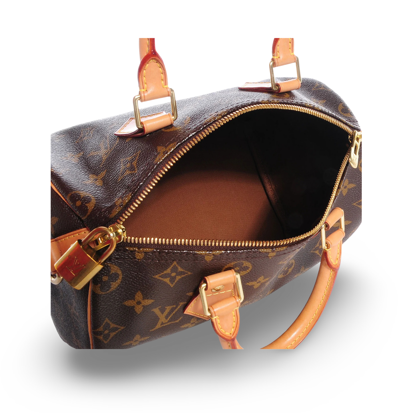 Louis Vuitton Momogram Speedy 25 Bag- Brown / GHW