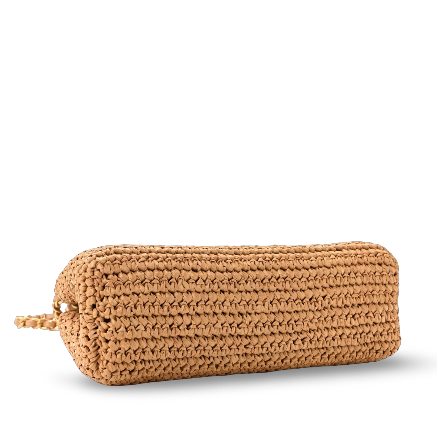 Chanel Braided Raffia 26C Small Kelly Bag - GHW / Beige