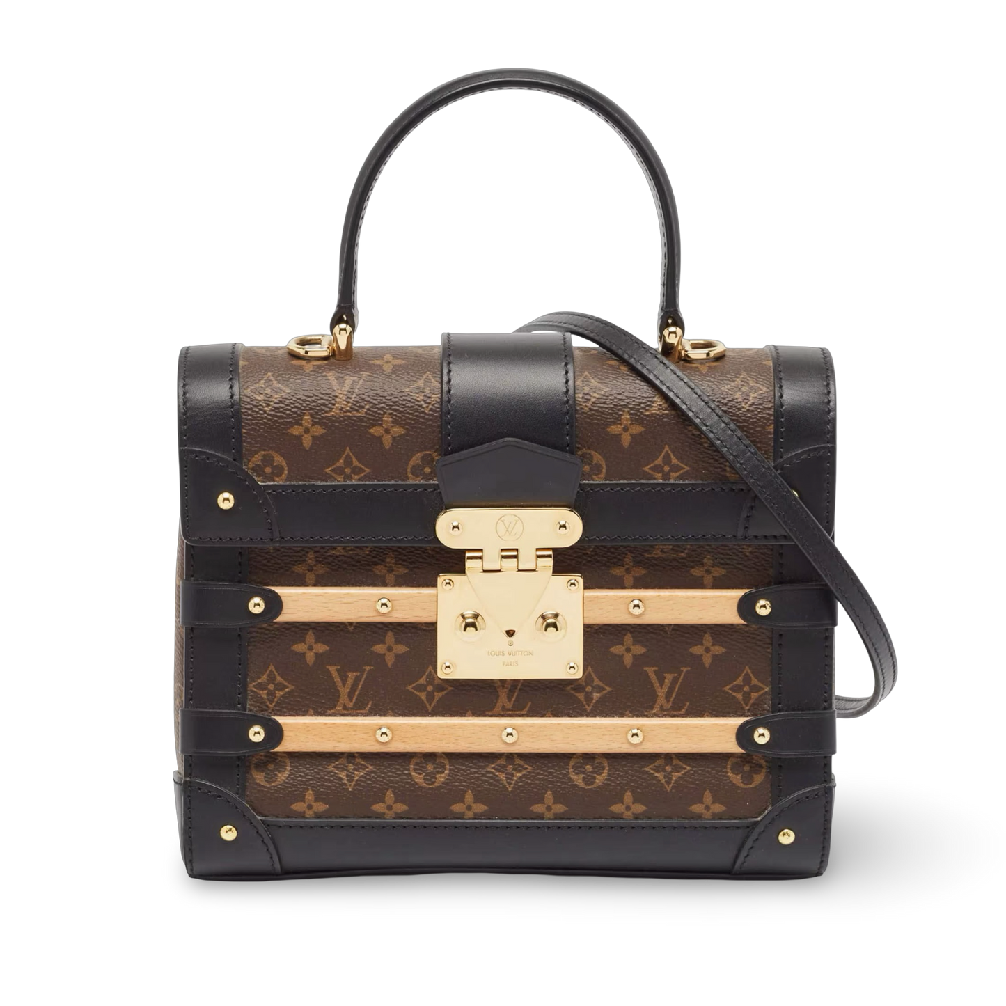 Louis Vuitton Monogram PM Trainon Hangbag -GHW /Brow.