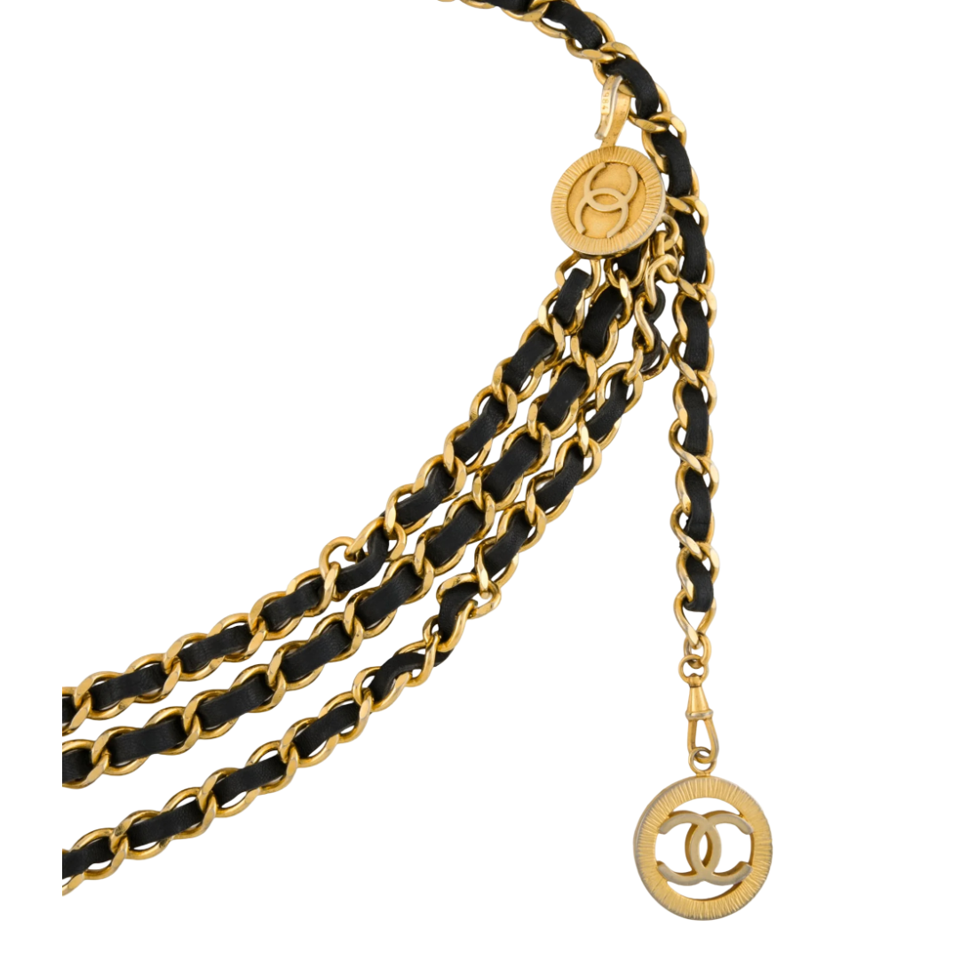 Chanel Vintage 24K 1984 Waist Belt - Gold