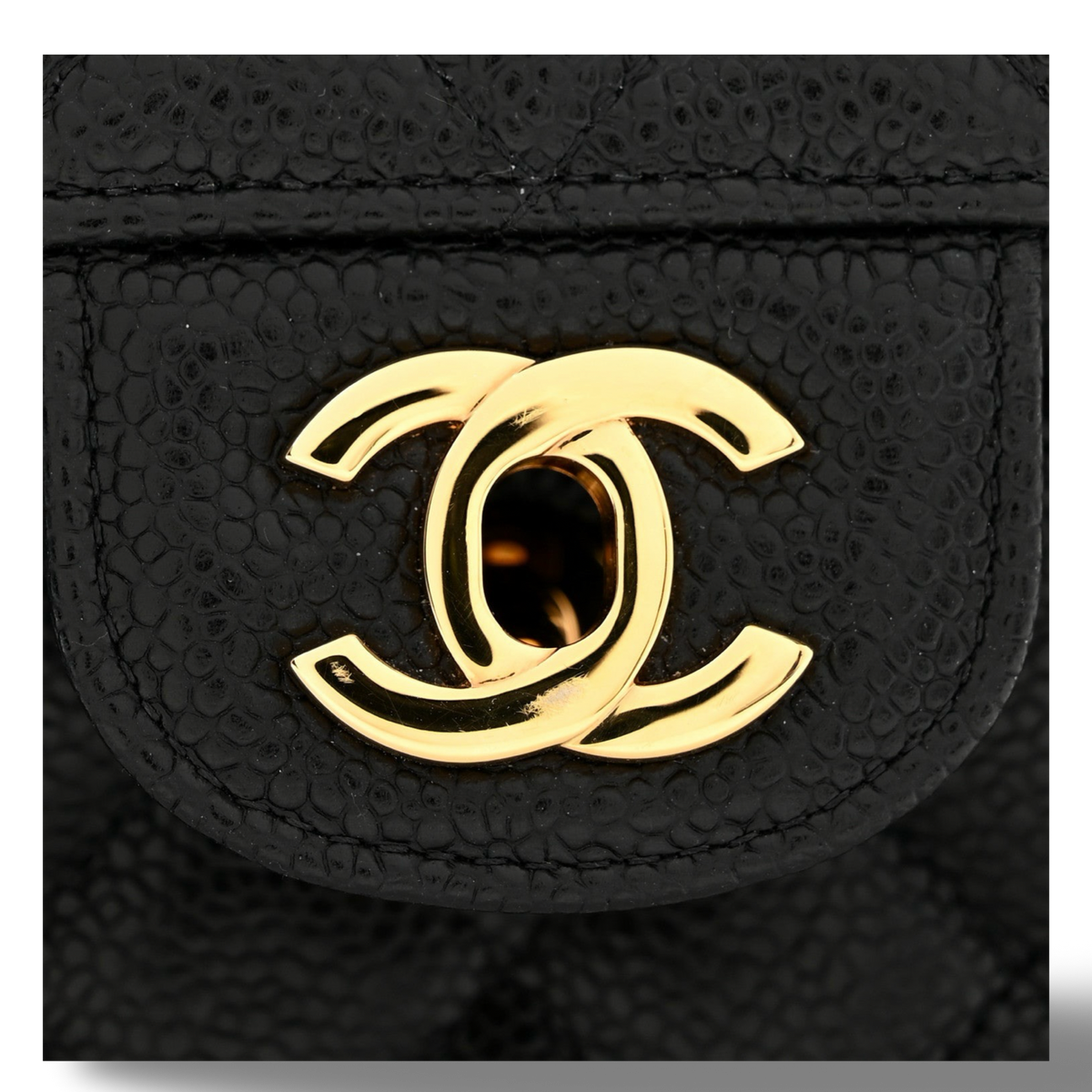 Chanel Quilted Caviar Small Double Flap - GHW/ Black