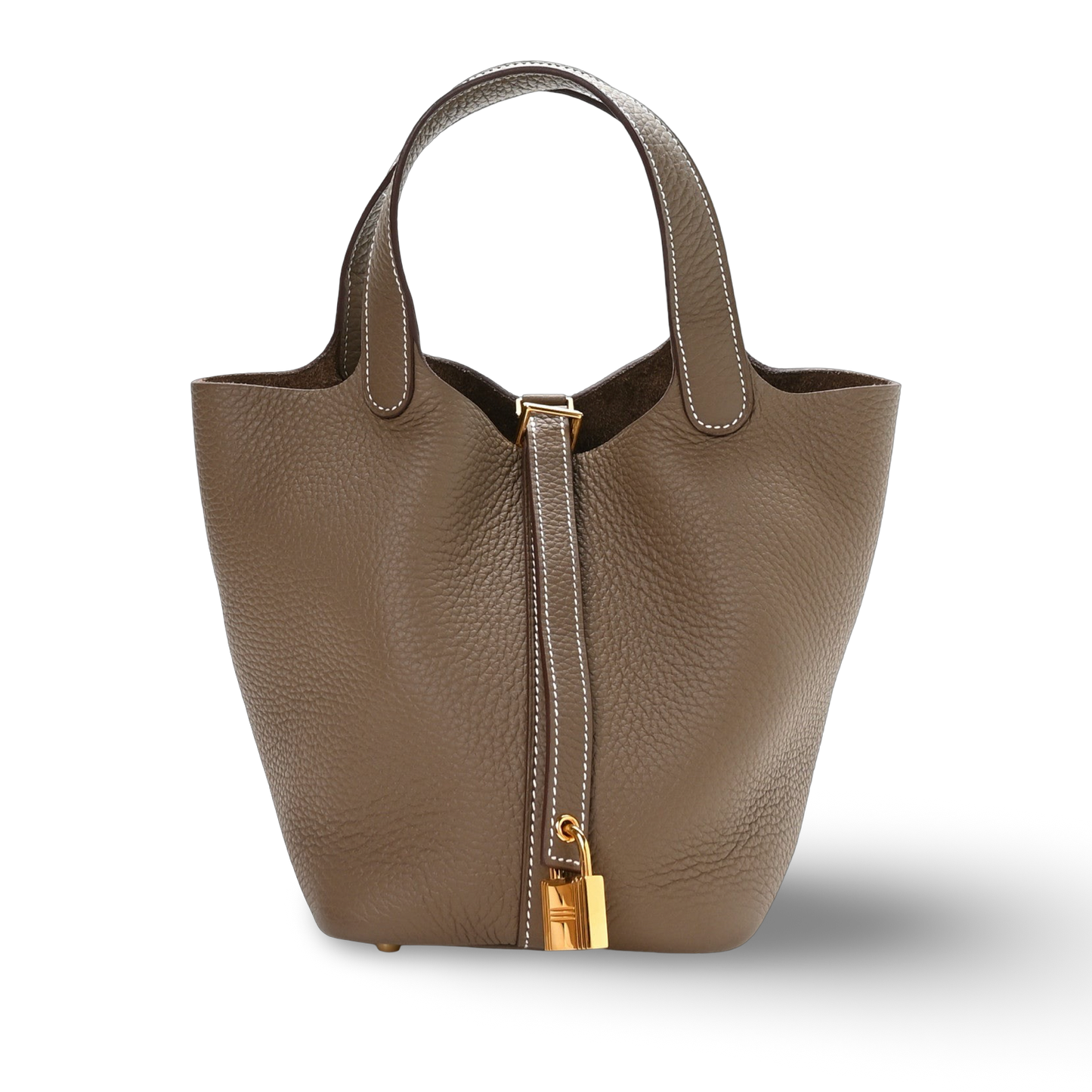Hermes Togo Picotin Lock 18 Bag - GHW/Etoupe