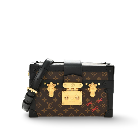 Louis Vuitton Monogram Petite Malle Beige Box Brown (Co