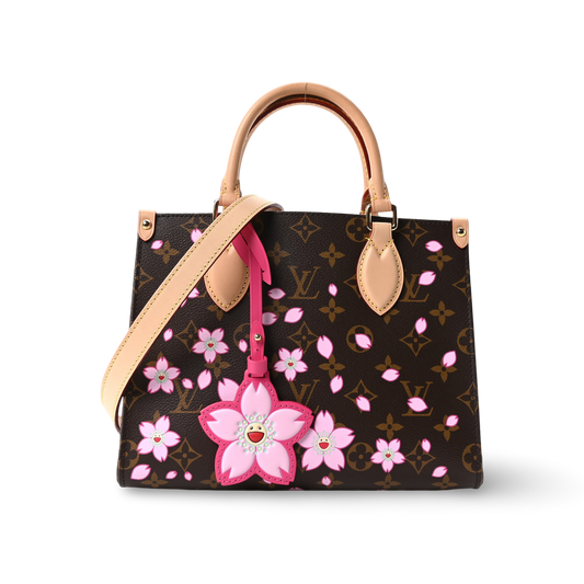 Louis Vuitton Monogram Cherry Blossom Onthego PM Sakura -GHW/Brown