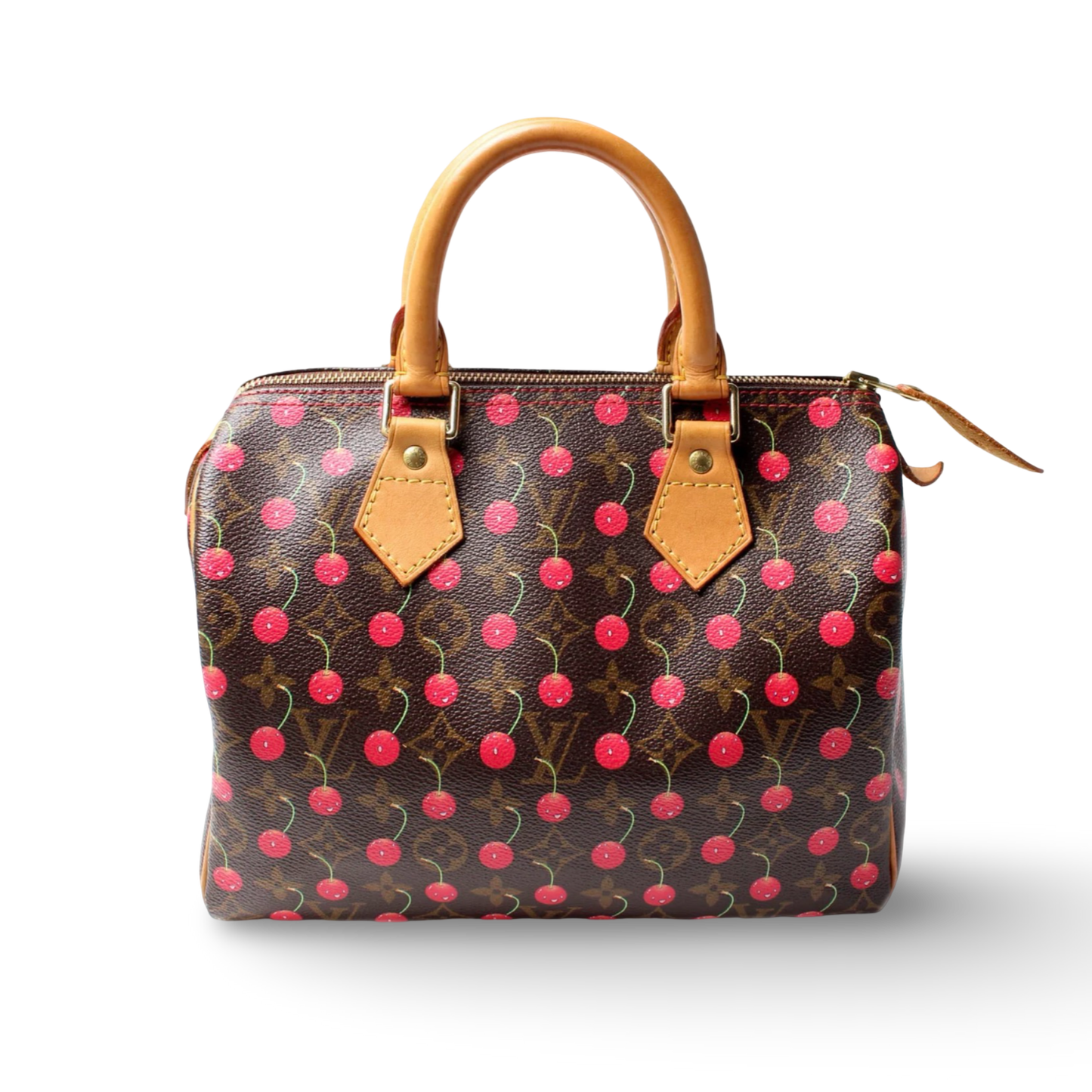 Louis Vuitton Momogram Cerises Speedy 25 Bag- Brown / GHW