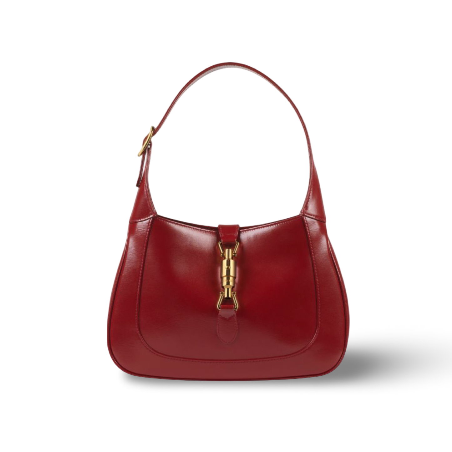 Gucci Quilted Calfskin Small 1961 Jackie Shoulder Bag -GHW/ Red