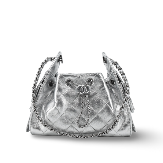 Chanel Quilted Caviar Mini 25bag - SHW/ Sliver