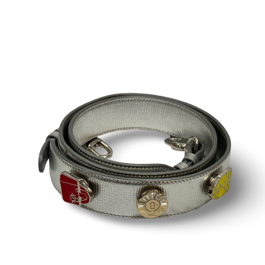 Dior Calfskin Cannage Small My ABCDior Lady Dior Bag  Silver