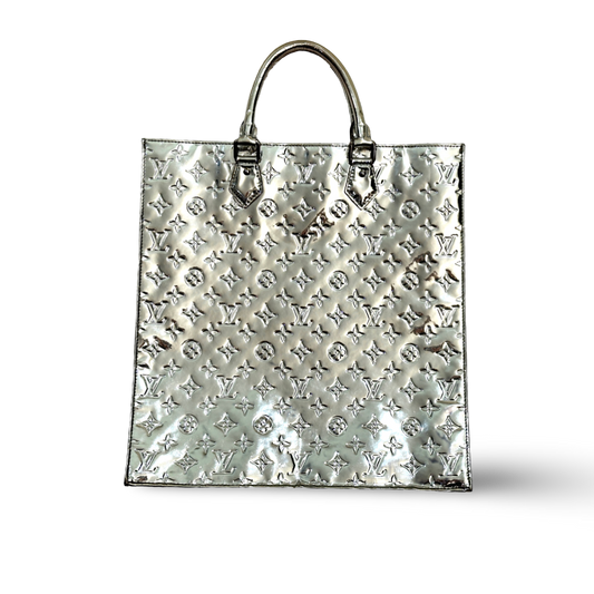Louis Vuitton Monogram Mirror Sac Plat Sliver