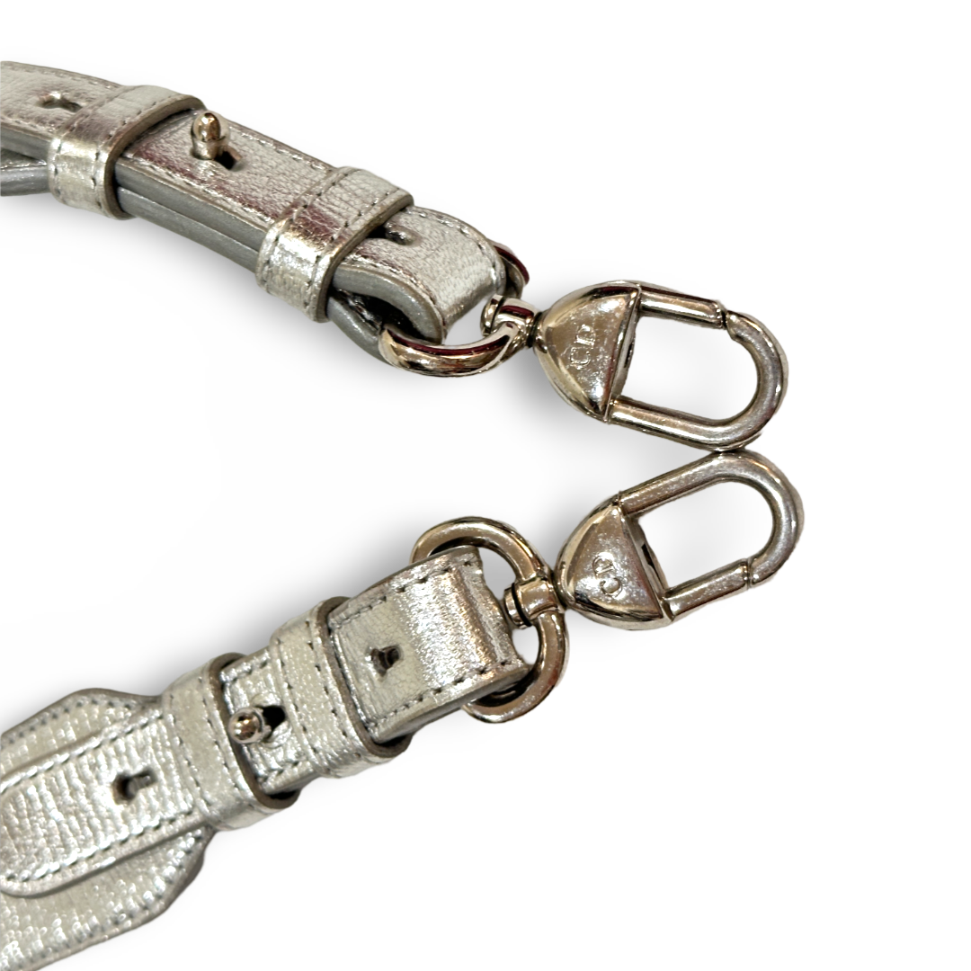 Dior Calfskin Cannage Small My ABCDior Lady Dior Bag Silver