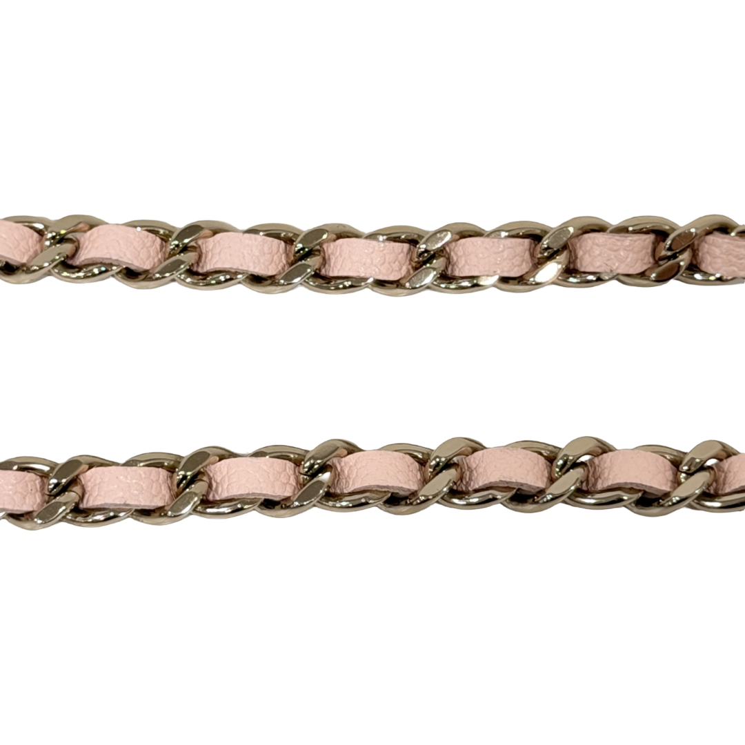 Chanel 26C Quilted Caviar Top Handle WOC - GHW/ Light Pink