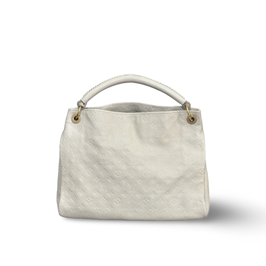 Louis Vuitton Calfskin Empreinte Artsy MM White Bag