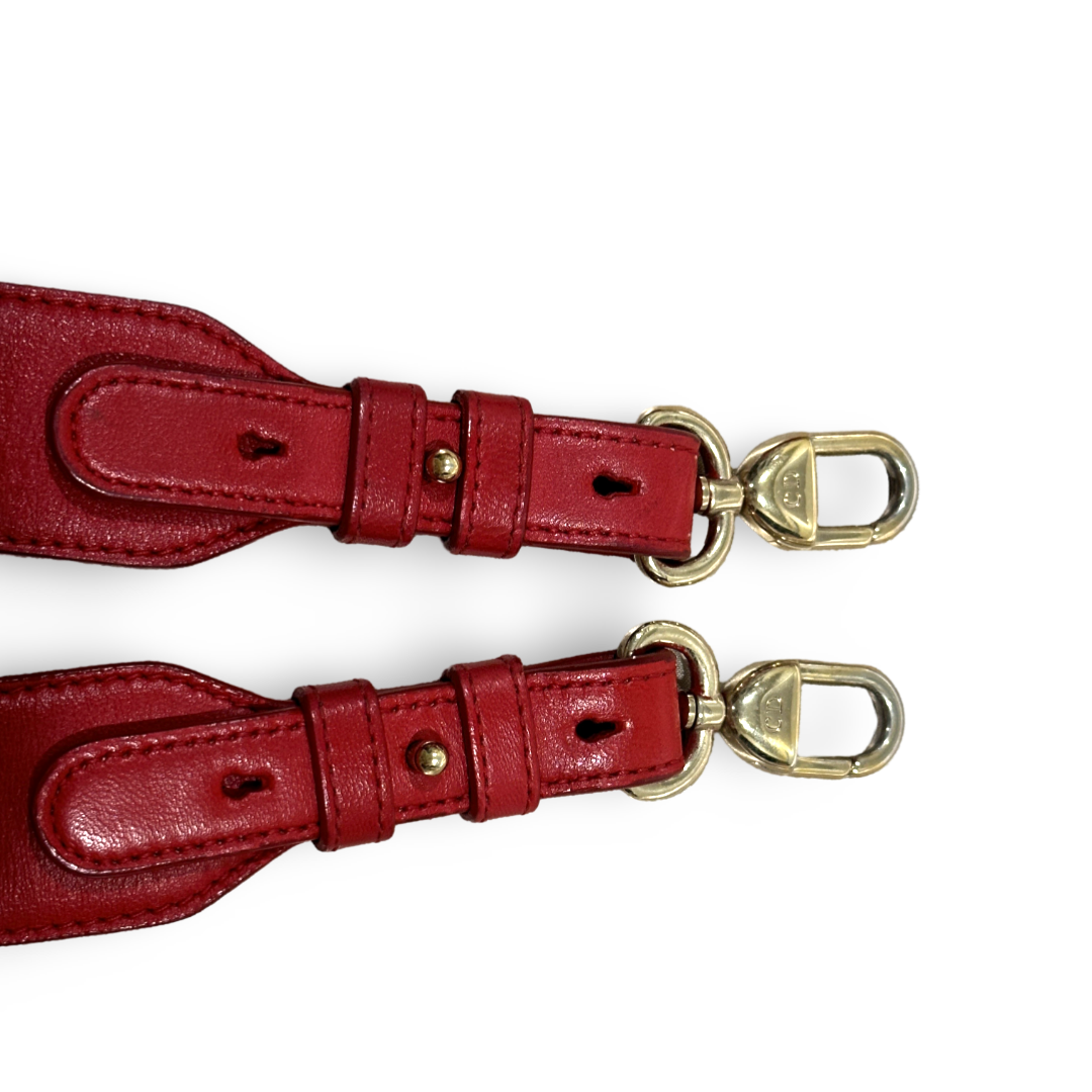 Dior Lambskin Cannage Small My ABCDior Lady Dior Bag Red