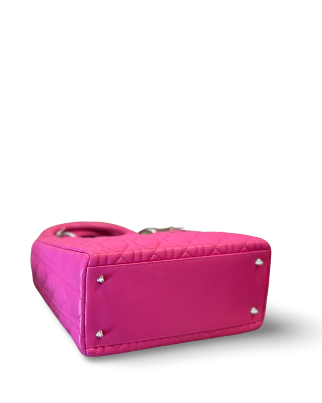 Dior Cannage Lambskin Medium Lady Barbie Pink Bag