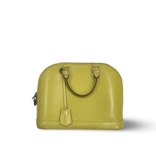 Louis Vuitton Epi Alma PM Yellow Bag