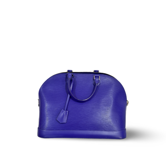 Louis Vuitton Epi Alma PM Purple Bag