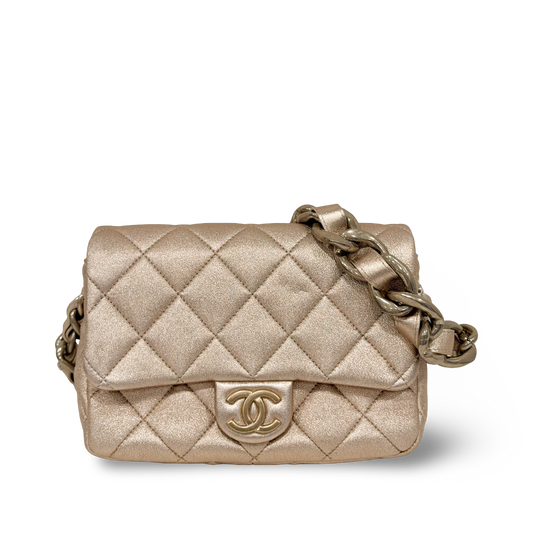 Chanel Quilted Calfskin Small Funky Town Flap - GHW / Gold