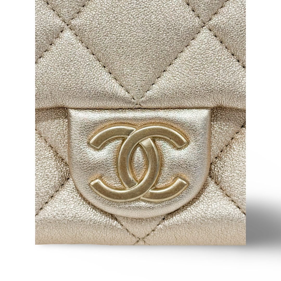 Chanel Quilted Calfskin Small Funky Town Flap - GHW / Gold