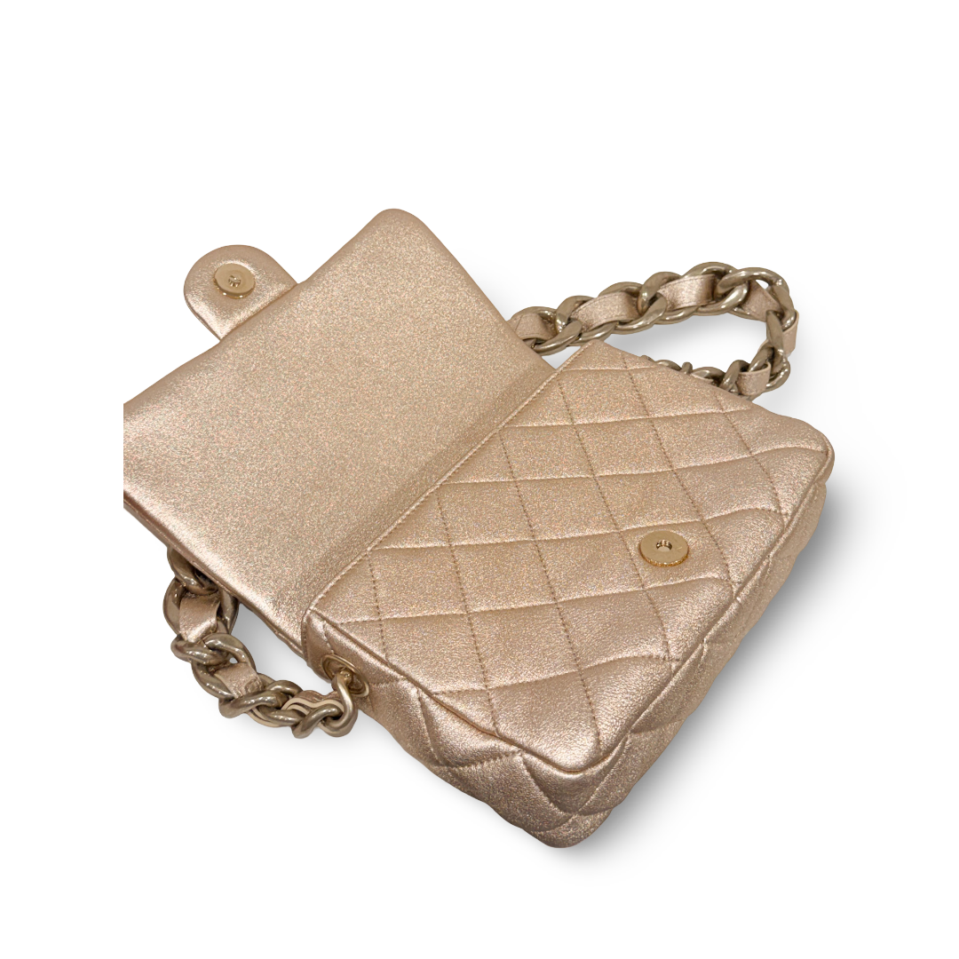 Chanel Quilted Calfskin Small Funky Town Flap - GHW / Gold