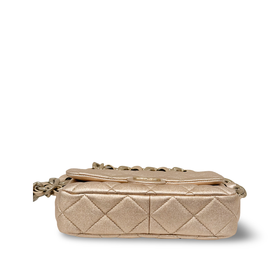 Chanel Quilted Calfskin Small Funky Town Flap - GHW / Gold