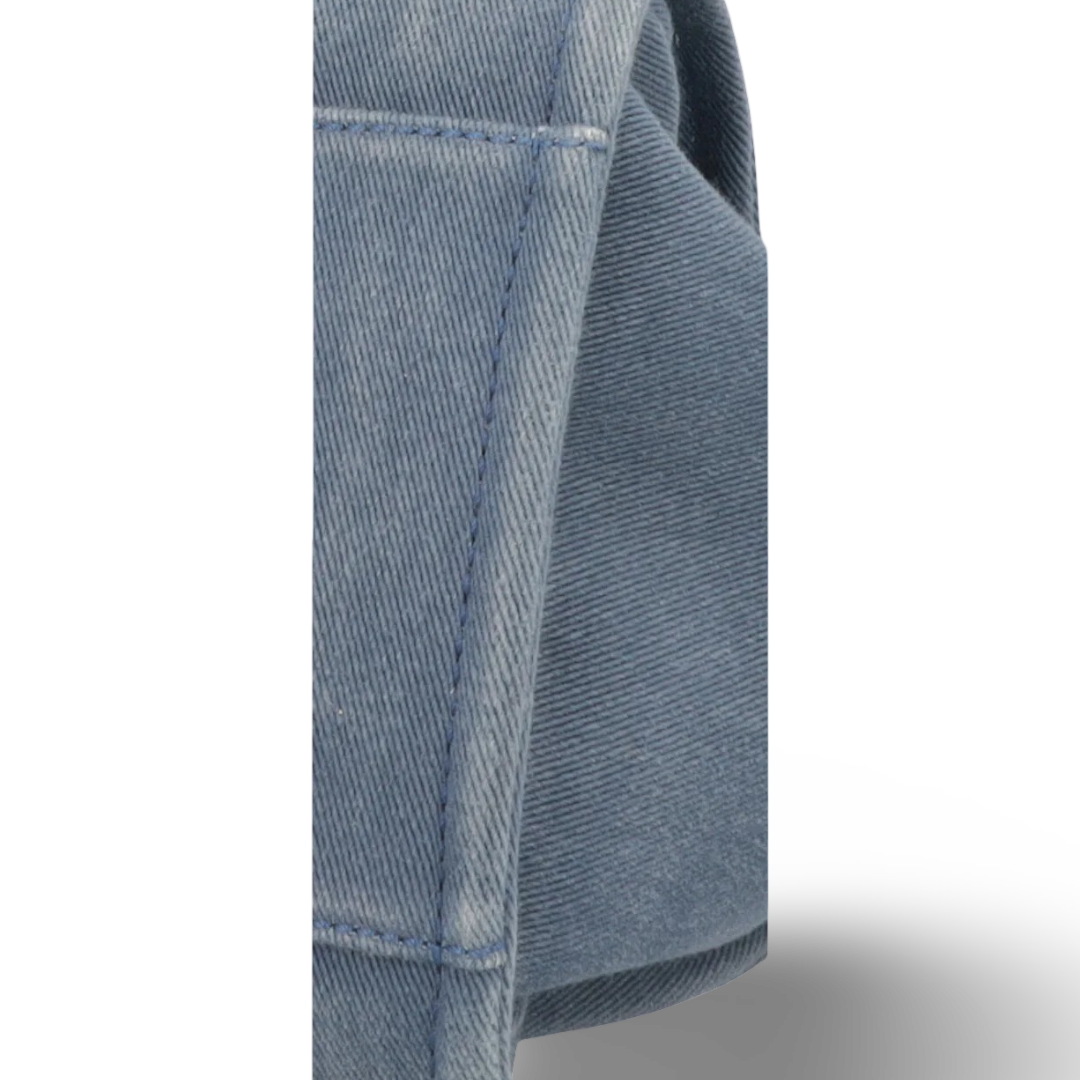 Chanel Quilted Denim Large Deauville Tote - SHW/ Blue