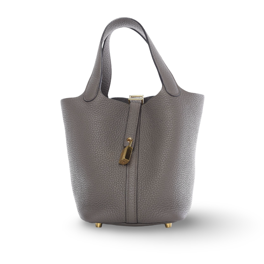 Hermes Togo Picotin Lock 18 Bag - GHW/Etain
