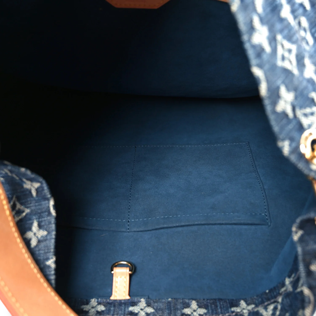 Louis Vuitton Denim GM Daily Gris Bag - GHW/ Blue