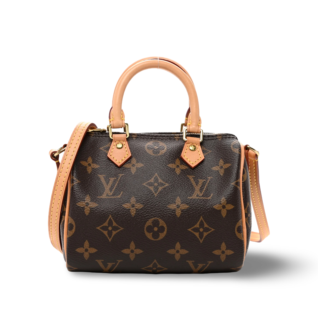 Louis Vuitton Monogram Mini Speedy Bag - GHW/ Brown