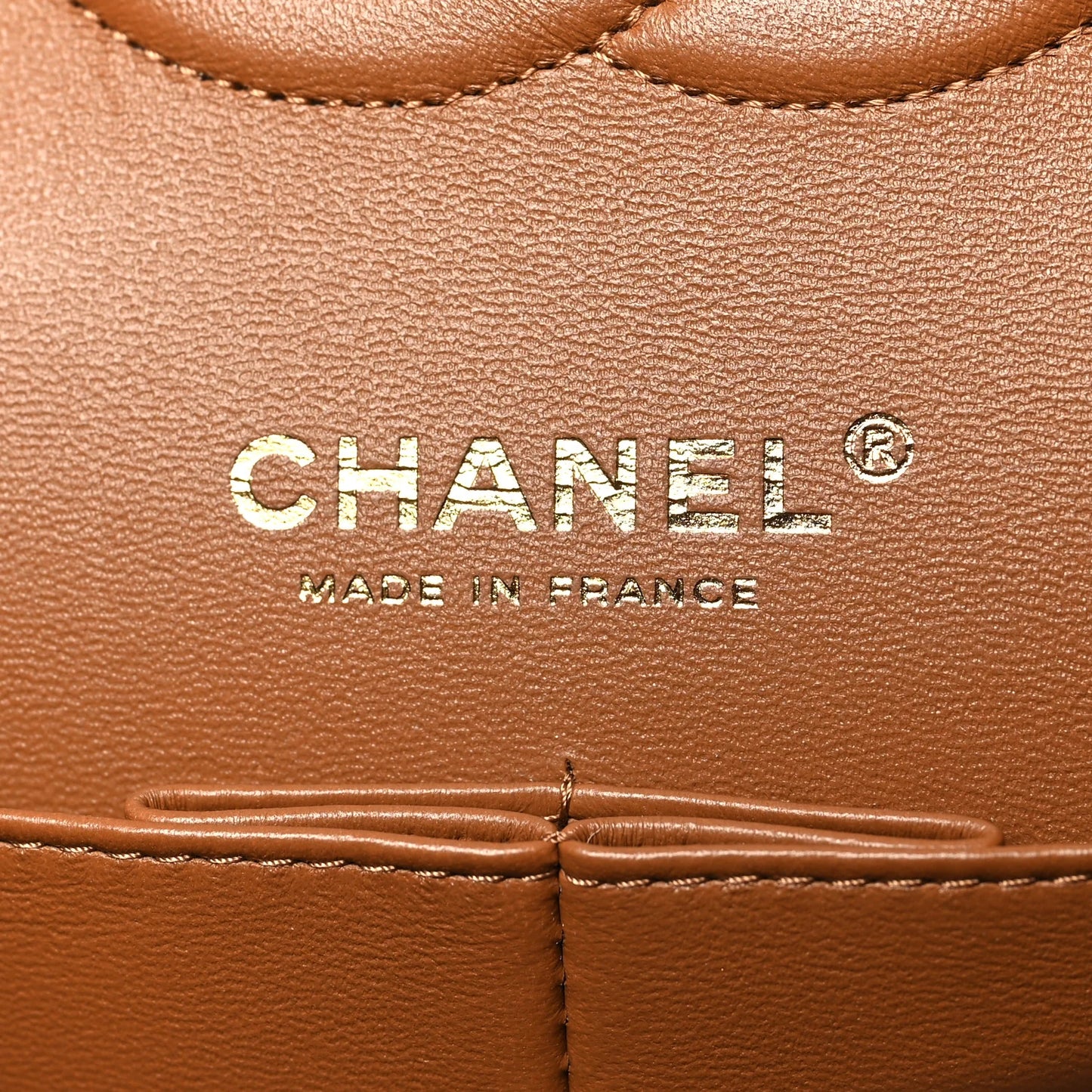 Chanel Quilted Lambskin Medium Double Flap - GHW/ Caramel