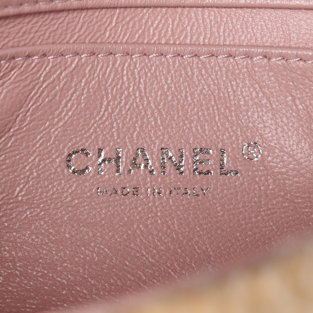 Chanel Quilted Sequin Small Waterfall Flap - SHW / Pink / Blue / Yellow