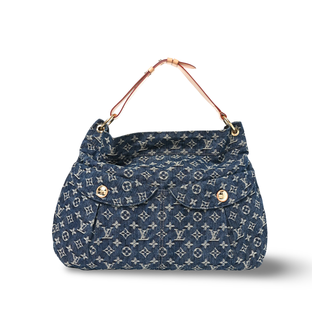 Louis Vuitton Denim GM Daily Gris Bag - GHW/ Blue