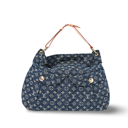 Louis Vuitton Denim GM Daily Gris Bag - GHW/ Blue